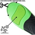 thumbnail image 2 of Orthotic Inserts Arch Support Shoe Inserts for Women Men,Orthotic Shoes Inserts,Plantar Fasciitis Insoles for Flat Feet,High Arch Support Shock Absorption Insoles (Green, Men 5-5.5/Women 7-7.5), 2 of 5