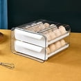 thumbnail image 2 of Egg Box With 32 Compartments - Double Layer Egg Drawer Type For Refrigerator, 2 of 5