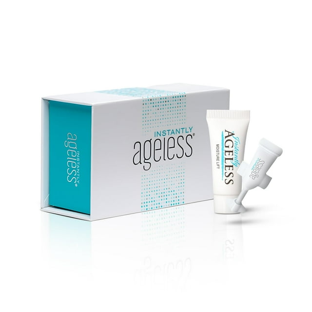 Crema de estiramiento facial Instantly Ageless Antienvejecimiento con 25 ampollas
