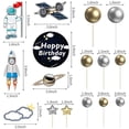 thumbnail image 5 of 22 Pcs Astronaut Space Cake Toppers Kit Outer Space Astronaut Cake Decorations Supplies for Birthday Party Baby Shower, 5 of 7