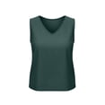 thumbnail image 6 of XuJwPNcy Womens Sleeveless Tank Tops V Neck Breathable Cotton Linen Tees Thin Loose T Shirts Basic Summer Beach Resort Wear, 6 of 6