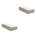 thumbnail image 4 of relayinert Couleur Unie Hôtel Plissée Jupe de Lit Ride Fade Résistant & Kaki Complet 2Set, 4 of 6