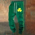 thumbnail image 4 of Men's 3D Printed St. Patrick's Day Elastic Waist Casual Sweatpants, 4 of 4