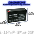 thumbnail image 6 of PowerStar AGM612 6V 12AH Replacement Battery for Neptune NT-6120 - 6 Pack, 6 of 7