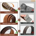 thumbnail image 6 of WHIPPY Women Western Leather Belt Men Country Cowboy Leather Belt Gift, 6 of 7