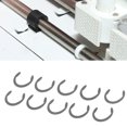 thumbnail image 1 of Retaining Clip Rings,  Stability Wear Resistance Rubber Roller C Rings High Carbon Steel 10PCS  for Industrial Machine, 1 of 7