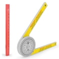 thumbnail image 4 of Yeacher Miter Saw Protractor 360 Horizontal Angle Finder Featuring Engraved Scales For Carpentry Cutting Positioning, 4 of 8