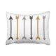 thumbnail image 1 of ABPHQTO Modern Gold Grey Black Arrow Grey Chevron Stripe Toss Funda de almohada Cojín 50x75 cm, 1 of 1