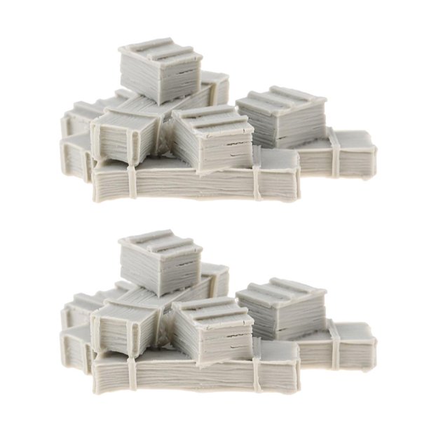 2x 1:35 Cajas de Simulación de Resina Caja de de Paisajes en Miniatura Sandtable Accs Hugo Figura de resina sin pintar