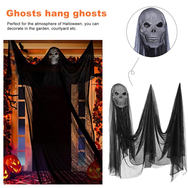 Adorno de fantasma colgante para Halloween colgante para Patio jardín césped Likrtyny fantasma volador