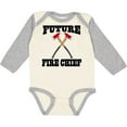 thumbnail image 3 of Inktastic Future Fire Chief Firefighter Boys or Girls Long Sleeve Baby Bodysuit, 3 of 5