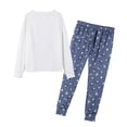 thumbnail image 4 of YIJIU Pyjama pour Femmes Manches Longues Haut et Pantalon Ensemble de Pyjama Imprimé Panda, Bleu, TTG, 4 of 4
