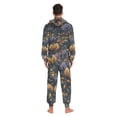 thumbnail image 4 of FORMRS Onesies Pajama for Adults Unisex Hoodie Winter Jumpsuit One Piece Sleepwear, Sizes S-2XL, Halloween Houses Pattern, 4 of 7