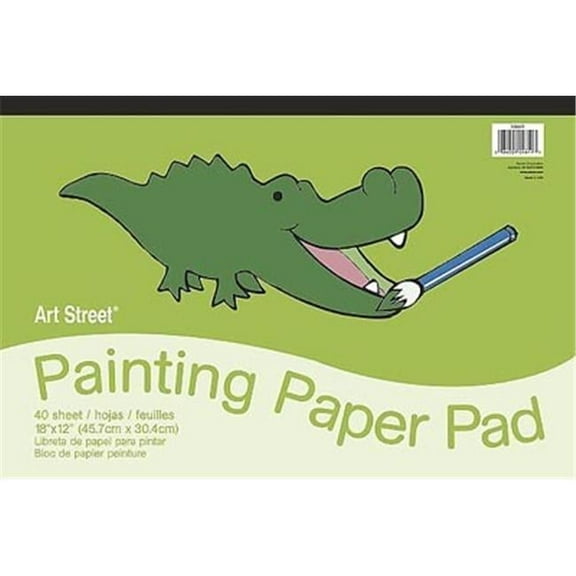 Pacon 4611R Art Street Painting Paper Pad- 18 X 12 In.- 40 Sheets