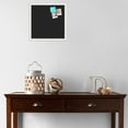 thumbnail image 3 of PinPix 16x16 Custom Cork Bulletin Board Solid Black Poster Board Has a Fabric Style Canvas Finish, Framed in Solid Black, by ArtToFrames (PinPix-622), 3 of 5