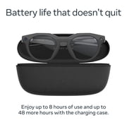 Oakley Meta HSTN, Black, Clear Lenses | Smart AI Glasses, Camera, Audio, Video Recording