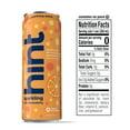 thumbnail image 3 of Hint Sparkling Water, Tangerine - Canned Flavored Water Beverages with Electrolytes, Zero Calories, and Sugar Free - 12 Fl Oz Cans (Pack of 12), 3 of 6
