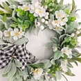 thumbnail image 4 of Votnto Spring Flower Wreath Wildflower Simulation Flower, Spring/Summer Flower Wreath Home and Courtyard Decoration, 4 of 7