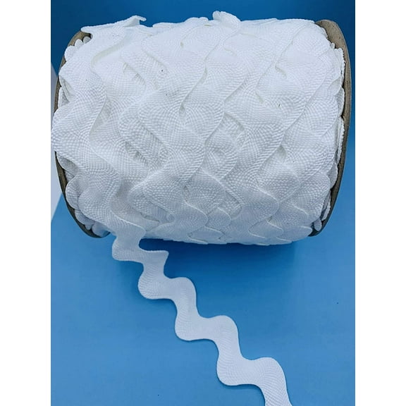 White 1-1/2" Giant Jumbo Ric Rac