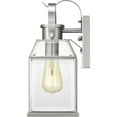 thumbnail image 3 of Progress Lighting Canton Heights 1-Light 12.75 in. Stainless Steel Outdoor Wall Lantern with Clear Beveled Glass, 3 of 6