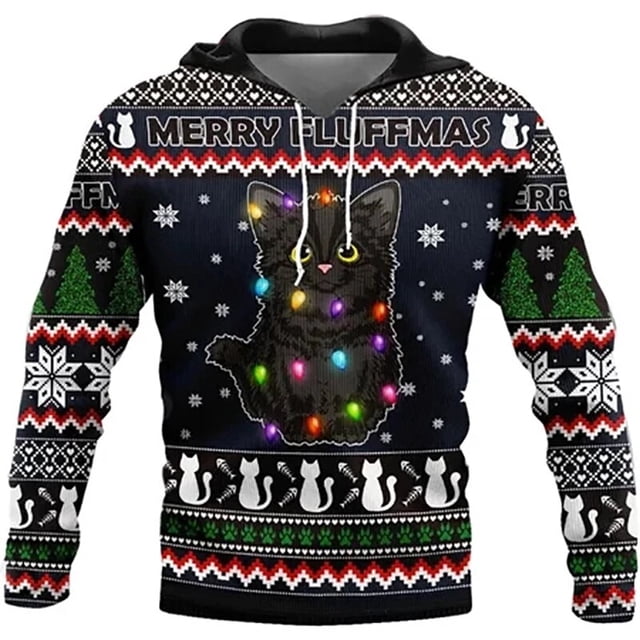 Sudaderas con capucha navideñas Vintage para hombre, ropa con estampado 3D para hombre, sudaderas extragrandes de Stranger Things, ropa festiva Y2k para hombre