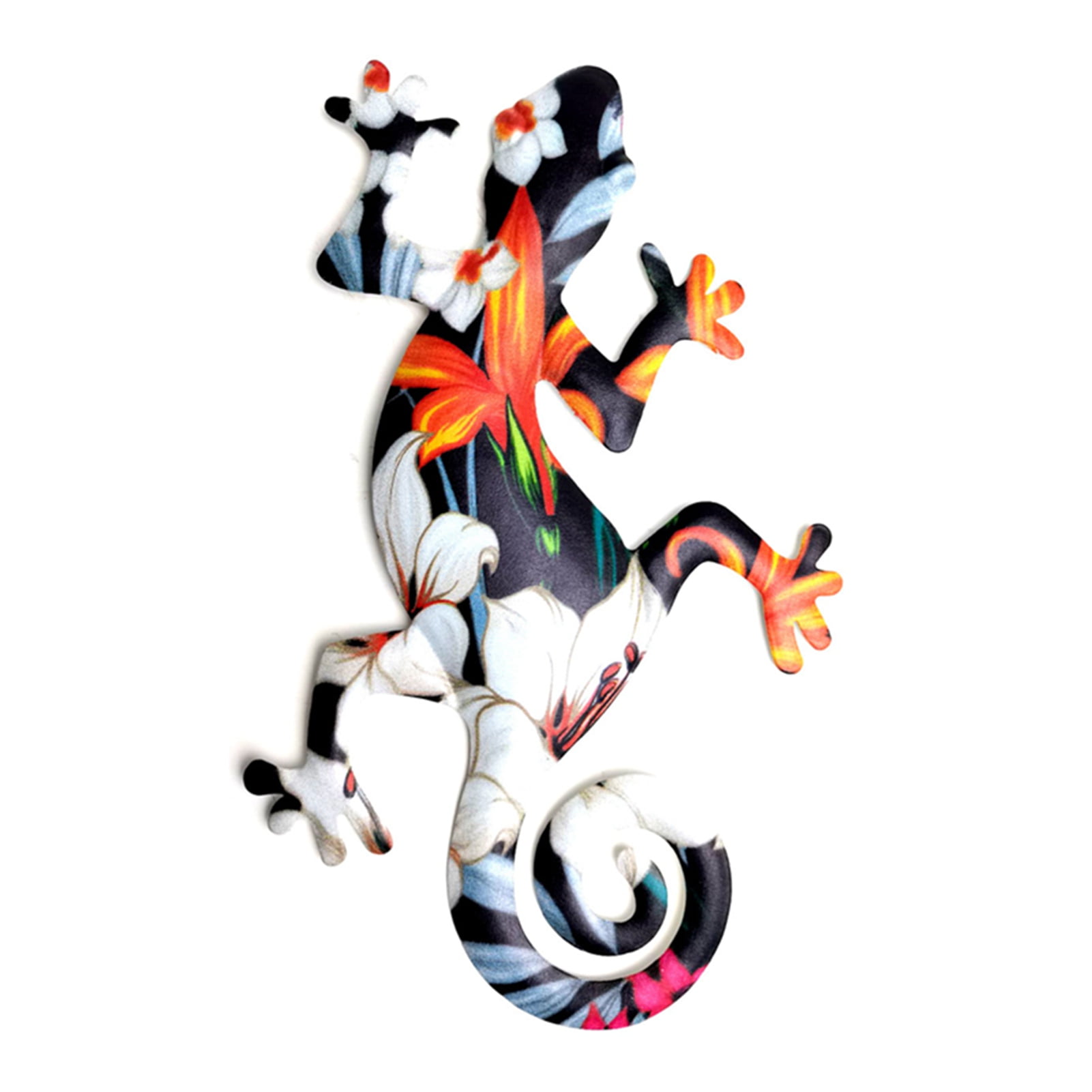 Metal Gecko Wall Decor, Lizard Garden Wall Art Sculpture Statue Patio