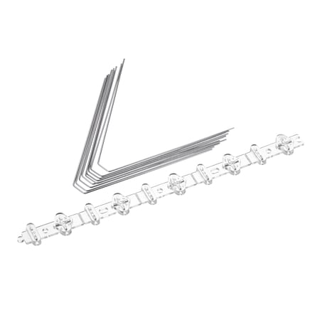 Uxcell 10 Inch Stainless Steel Anti Bird Cat Pigeon Deterrent Fence Bird Spikes, 5Pack
