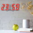 thumbnail image 5 of Dengmore Gift 3D LED Digital Clock Wall Deco Glowing Night Mode Adjastable Electronic Table Clock Wall Clock Decoration Living Room LED Clock, 5 of 6