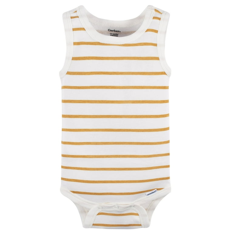 5-Pack Baby Boys Stripes Sleeveless Onesies® Bodysuits – Gerber  Childrenswear