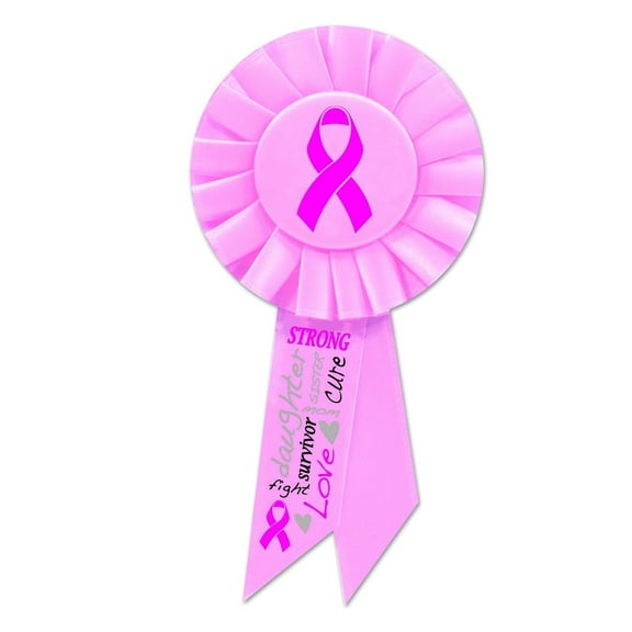 6 Pack Beistle Pink Ribbon Rosette