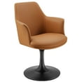 thumbnail image 6 of Lippa Swivel Dining Armchair in Black Tan, 6 of 10