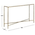 thumbnail image 4 of SAFAVIEH Couture Jessa Glam Metal Console Table, Brass/White, 4 of 11