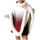 thumbnail image 1 of Chales de mujer con cuello grueso estampado, ropa cálida para el hogar, chal sin mangas con pelusa, tops de poliéster para mujer, 1 of 5
