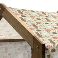 thumbnail image 5 of Cartoon Pet House, Forest Doodle with Bears Hedgehog Fox Trees Mushrooms Fantasy World Happiness, Outdoor & Indoor Portable Dog Kennel with Pillow and Cover, 5 Sizes, Multicolor, by Ambesonne, 5 of 5