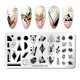 thumbnail image 1 of NICOLE DIARY French Line Flower Nail Stamping Plates Mujeres abstractas Face Snake Pattern Nail Art Stamp Stencil Herramientas de impresión Tan Jianjun unisex, 1 of 2