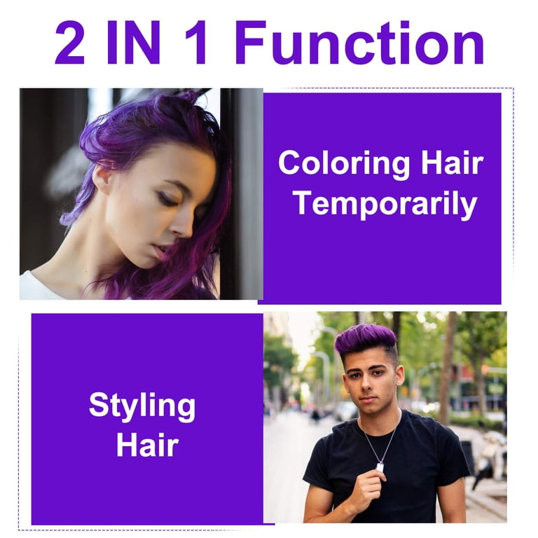IKZEE, Coloring Hair Wax, Purple, Washable, Long Lasting - Walmart.com