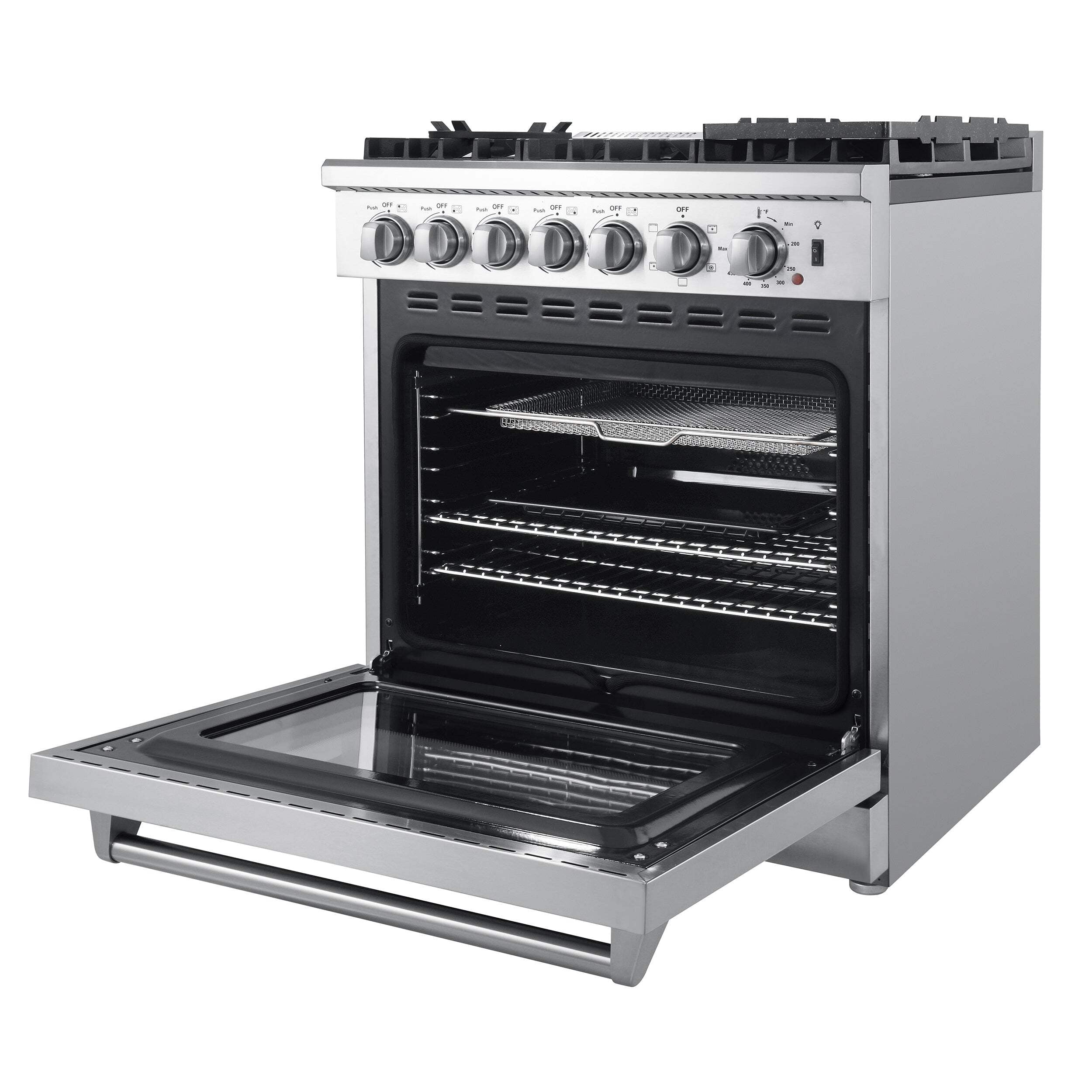 Forno Lazio 30″ 4.32 cu ft Gas Induction Range In Stainless Steel