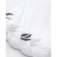 thumbnail image 4 of Reebok Paquete de 12 pares de calcetines tobilleros para hombre, blancos, con control de humedad, 4 of 7