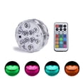 thumbnail image 1 of Irfora Luces LED con control remoto Impermeable Bajo el agua Luces LED Almohadilla Funciona con pilas para acuario Bañera de hidromasaje Estanque Piscina Base Florero Jardín Boda Fiesta Irfora Luz, 1 of 7