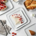 thumbnail image 3 of Stone Lain Olivia Stoneware Dinner Plate Replacements, 4 Count, White Basket Weave, 3 of 3
