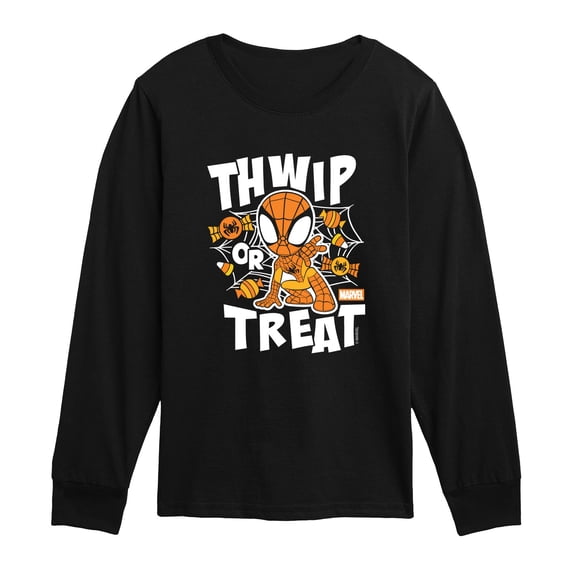 Spider-Man - Thwip Or Treat Toddler Boys' Toddler Long Sleeve Graphic T-Shirt