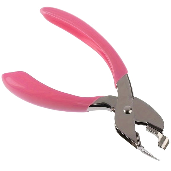 Staple Remover Pin Pulling Tool, 4.92in Metal with Easy Grip Handle for Office Document Staple Removal Desk Accessory, Pink