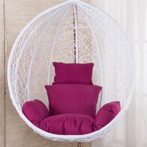 Cojines de silla de salón de jardín, decoración del hogar, cojín de asiento de cesta de columpio de balcón de Color sólido, cojín de dormitorio desmontable al aire libre Fivean unisex