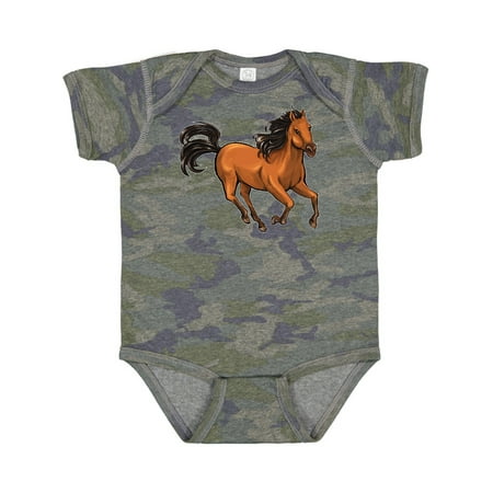 

Inktastic Wild Mustang Horse Galloping Gift Baby Boy or Baby Girl Bodysuit