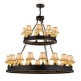 thumbnail image 3 of Meyda Tiffany 172678 Sullivan Ranch 27 Light 51" Wide Ring Chandelier - MultiColor, 3 of 5