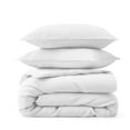 thumbnail image 4 of Peace Nest Linen Cotton Duvet Cover and Pillow Sham Set, Breathable and Skin-Friendly Bedding Set White - Full, 4 of 5