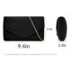 thumbnail image 2 of Evening Bag for Women, Suede Envelope Evening Purses Crossbody Shoulder Clutch Bag,Black, 2 of 5