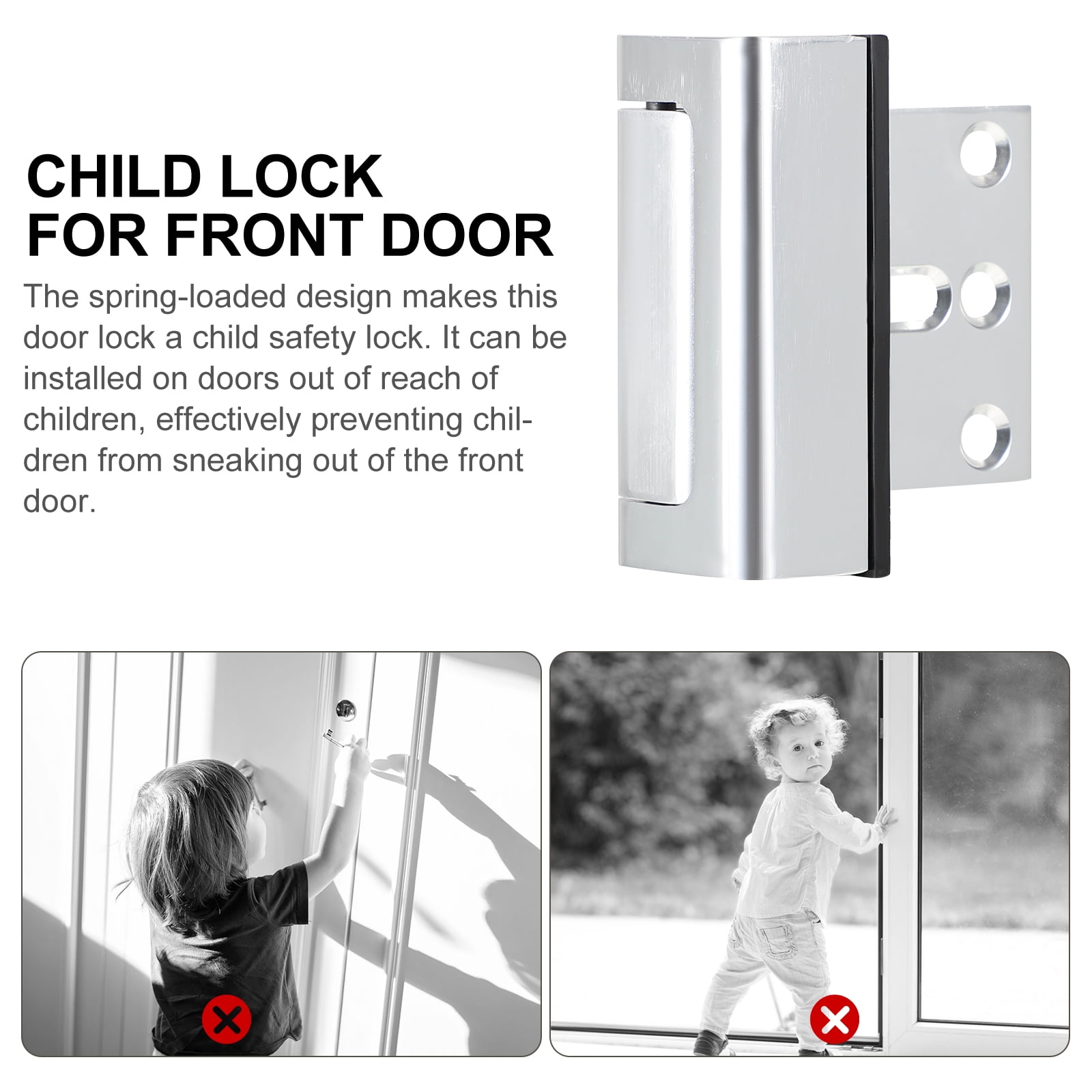5pcs Door Lock Security Child Safety Door Lock Latch Child Proof Security Lock