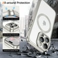thumbnail image 5 of TELASO Metallic iPhone 14 Pro Case with Camera Lens Full Protection Compatible with MagSafe Wireless Charging,Shockproof Electroplated Tpu Phone Case for iPhone 14 Pro Silver, 5 of 8