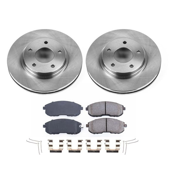 Ultimate Brakes Front Ceramic Brake Pad and Rotor Kit with Hardware WM80426